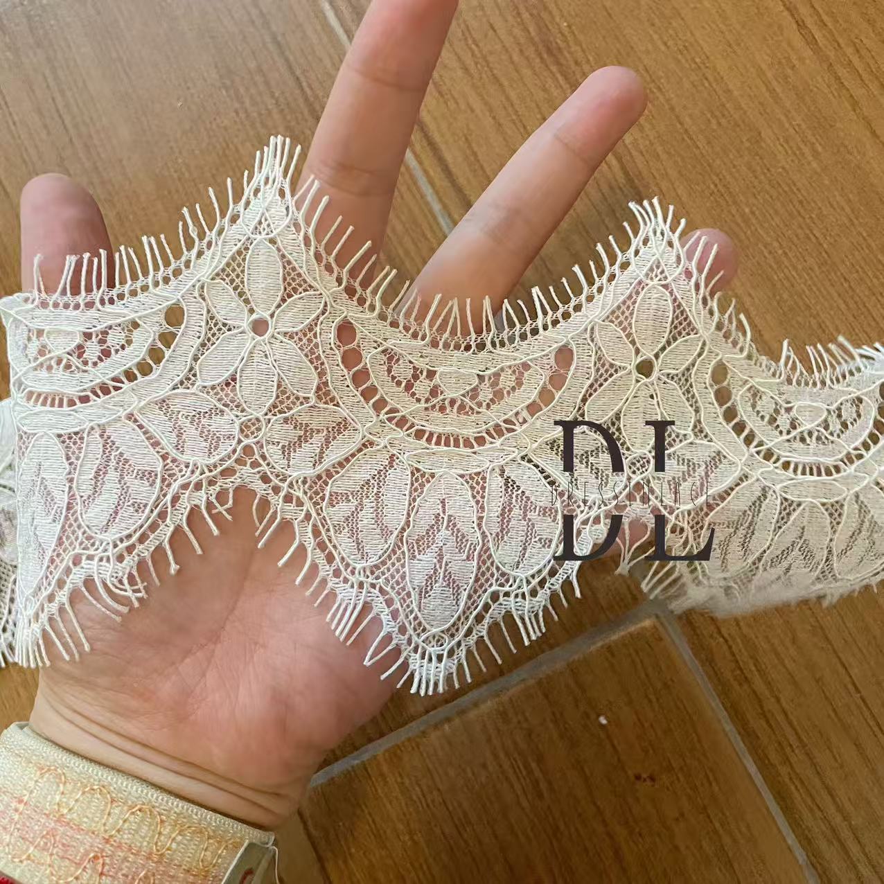 Scalloped French Lace Border For Bridal Veils, DIY fashion clothes, home textiles accessories