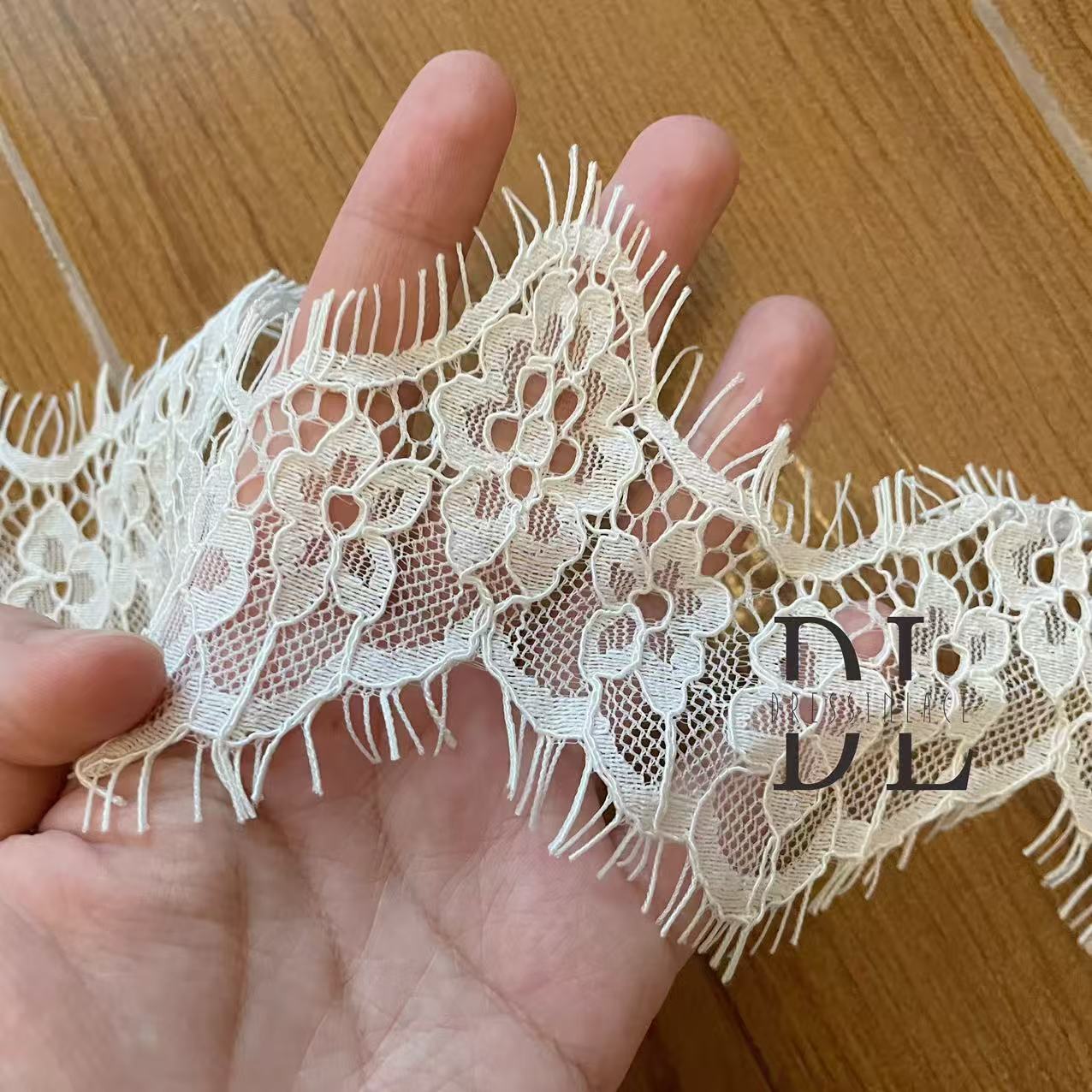 Scalloped French Lace Border For Bridal Veils, DIY fashion clothes, home textiles accessories