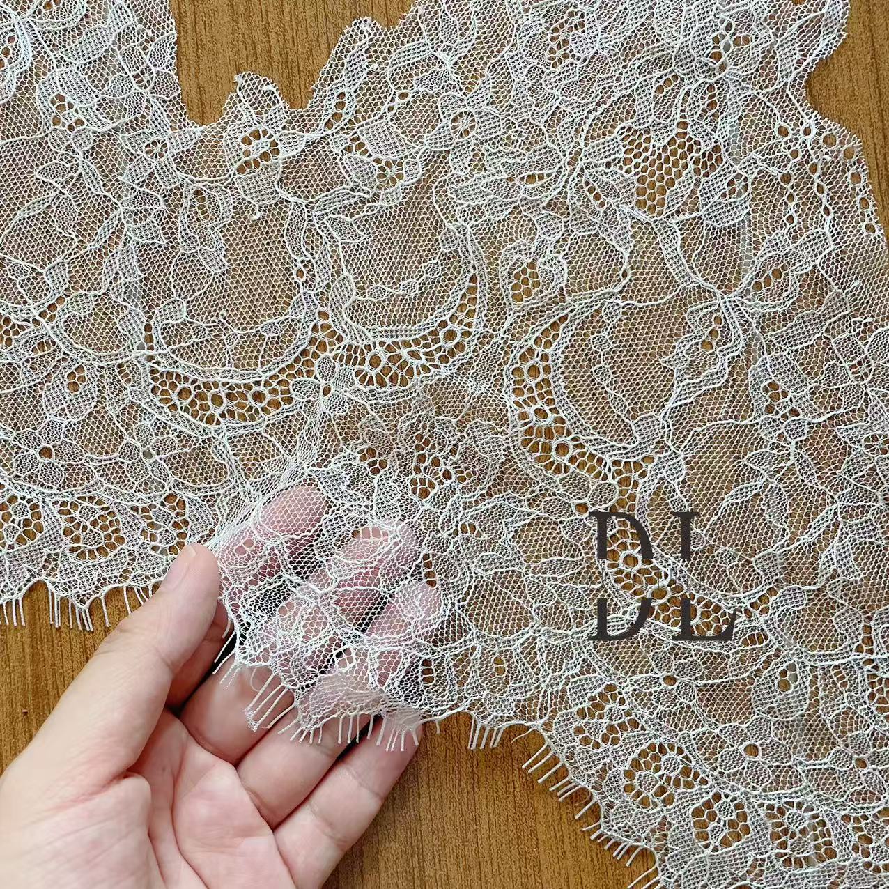 eyelash Chantilly lace trims for bridal dresses, wedding gowns, home curtain textiles decorate, 3meters/roll