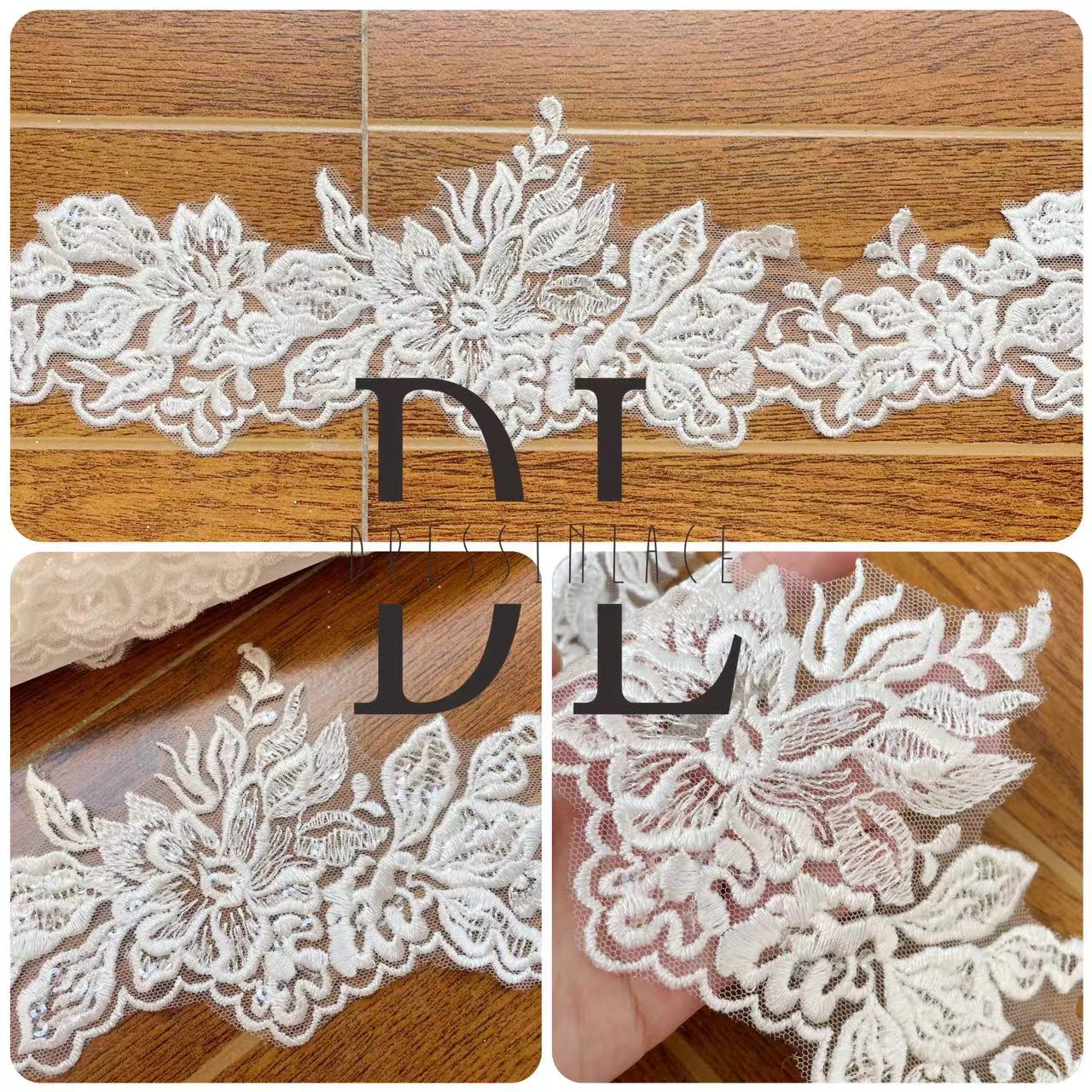 DLX11231 Cute Sparkling Trimming Lace with Elegant Charm DLX11231